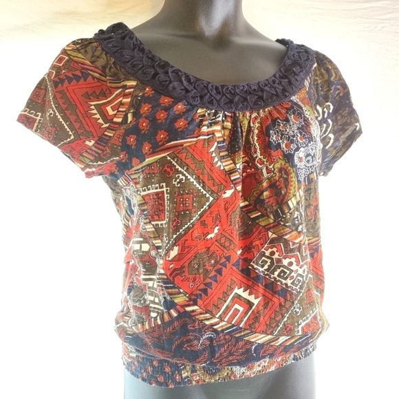 Lucky Brand Boho Fancy Tee NWT 😍 - Picture 2 of 8